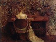 Thomas Wilmer Dewing The Spinet oil on canvas